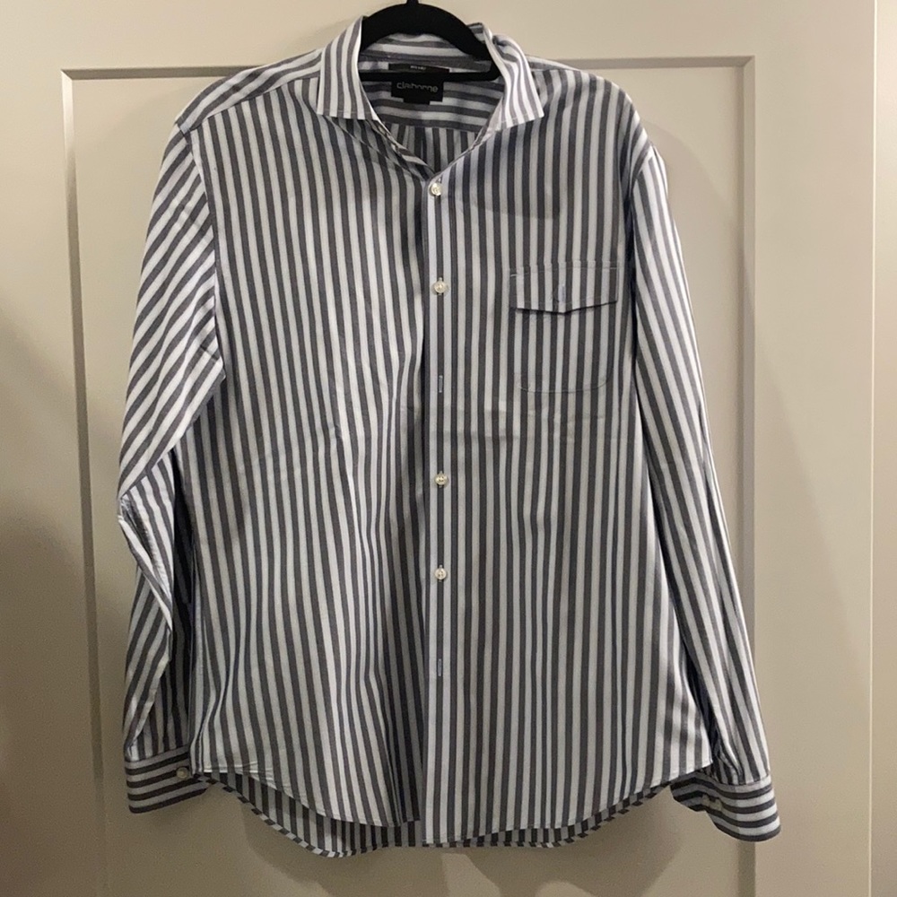 Striped button down shirt